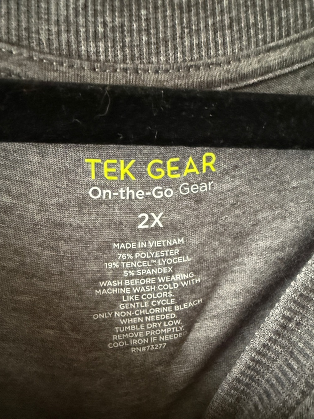 tek gear Gray Short Sleeve Women’s Performance Tunic Tee - Picture 2 of 4